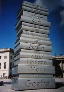 A memorial to the Nazi book burning, Berlin 2006